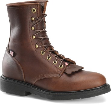 Walnut Double H Boot 8 Inch Work Lacer
